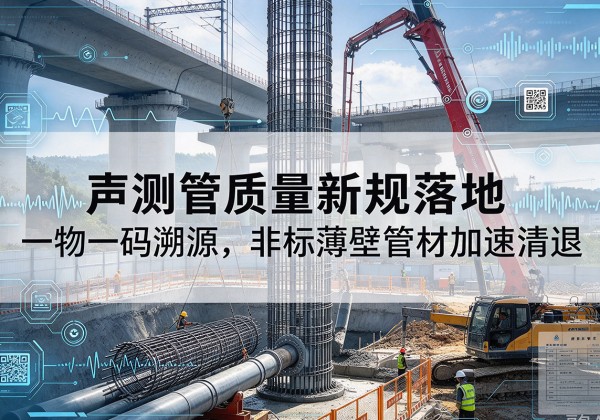 宾县声测管质量新规落地，一物一码溯源，非标薄壁管材加速清退