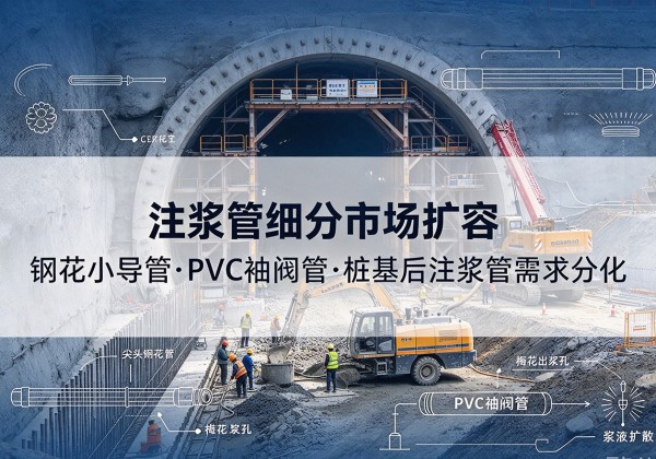 宾县注浆管细分市场扩容，隧道钢花小导管、PVC 袖阀管、桩基后注浆管需求分化